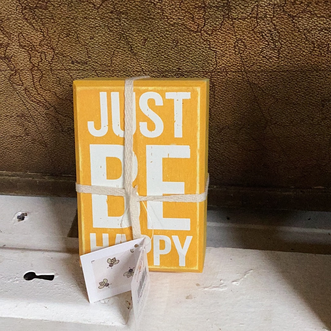 Box Sign and Sock Set - Just Be