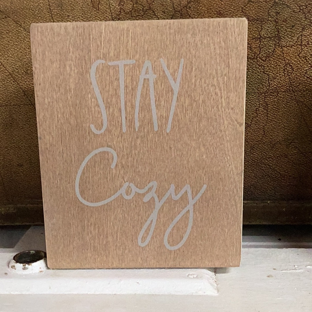 Box Sign - Stay Cozy